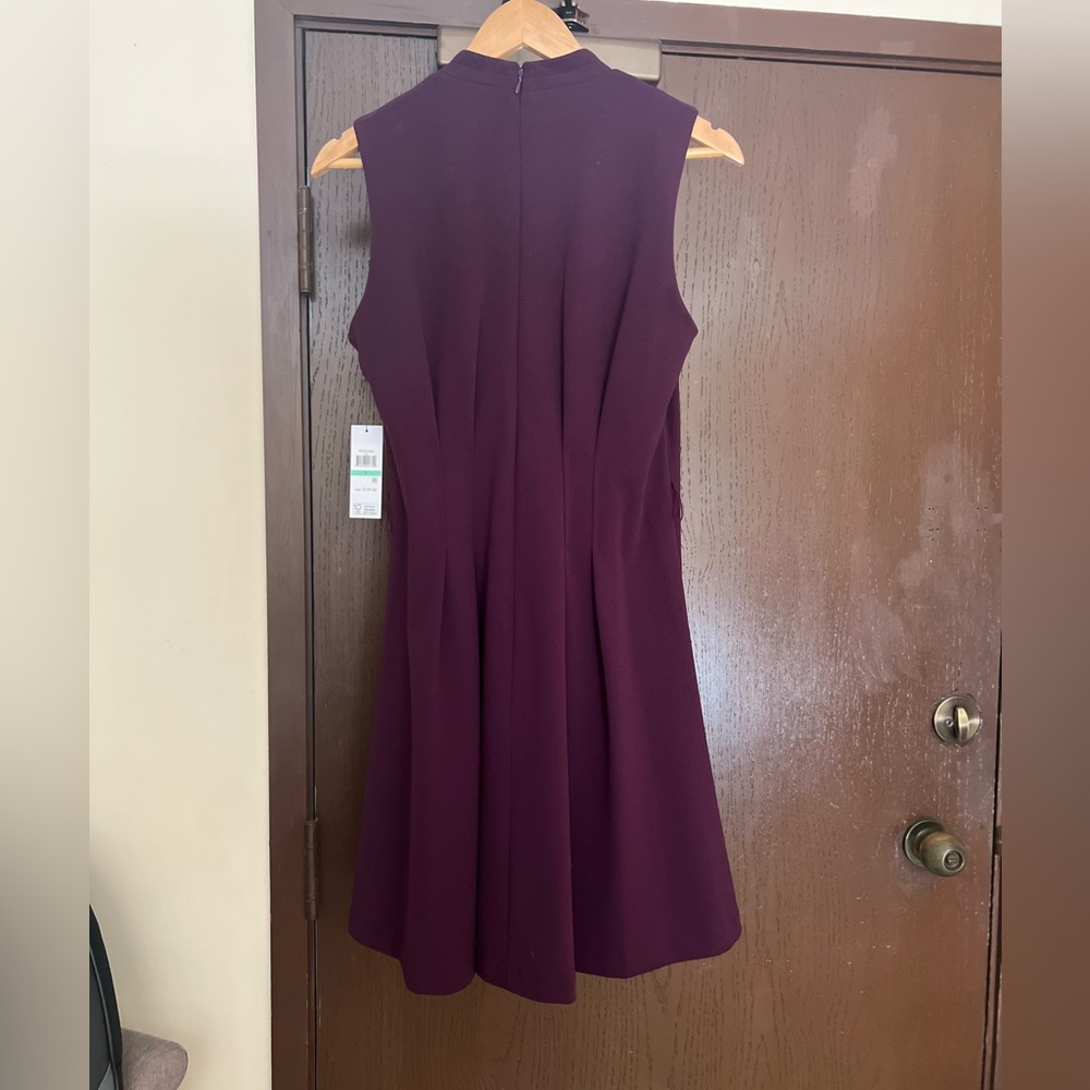 NEW Purple DKNY Sleeveless Fit & Flare Dress - Picture 7 of 7